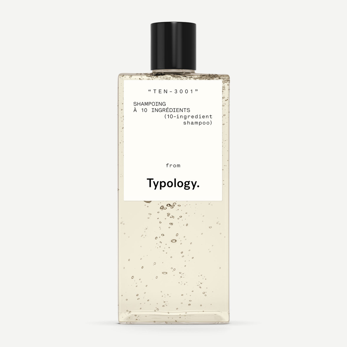 biodegradable shampoo Typology 10 ingredient shampoo